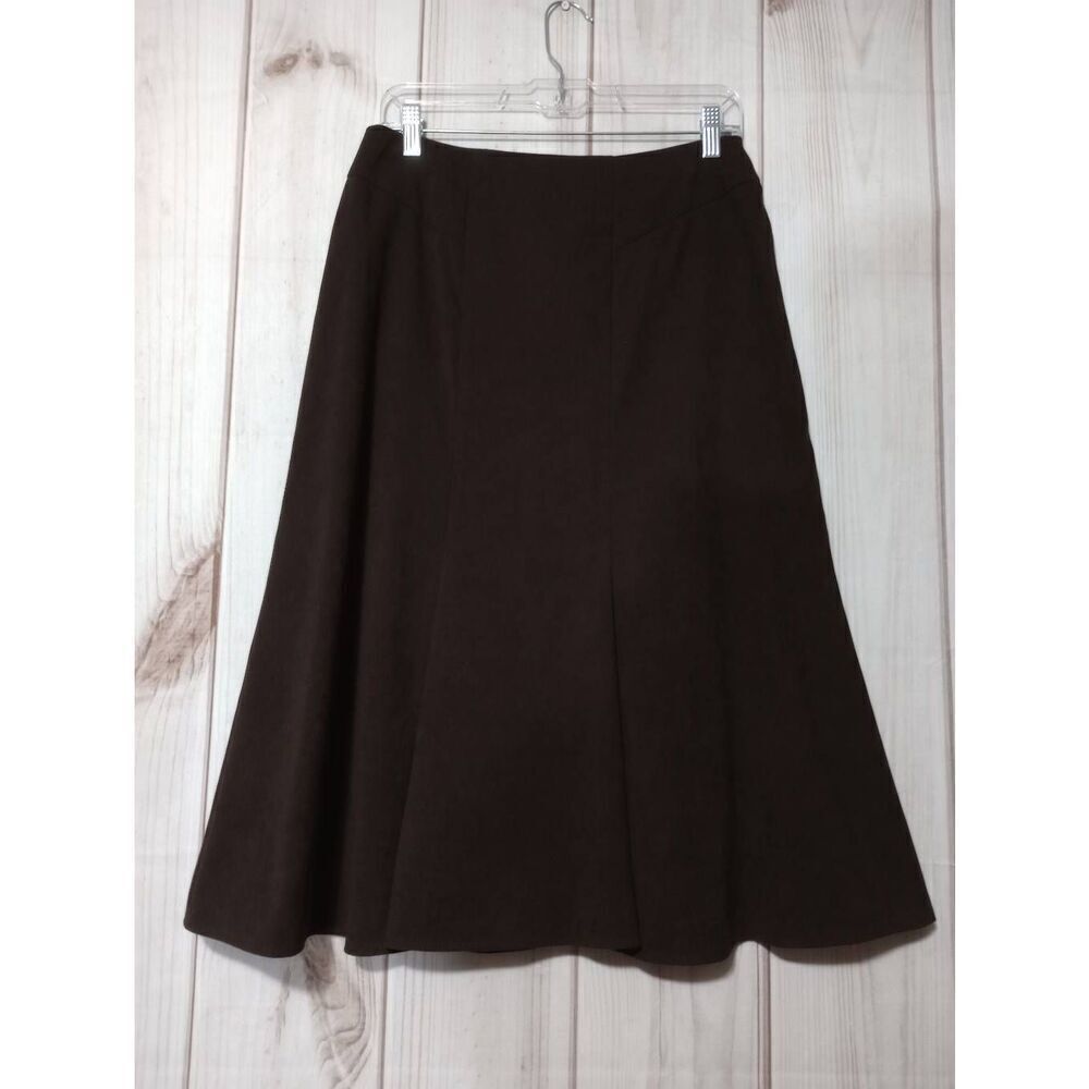 Briggs New York Skirt Ladies‎ 6 Brown Velour #Western